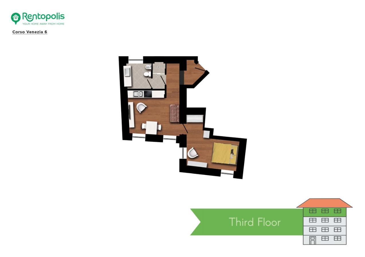 Chic 1Bdr With Shared Terrace Steps From Duomo By Rentopolis Mailand Exterior foto